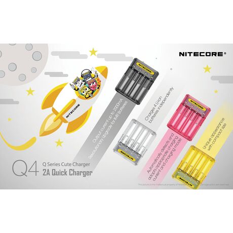 ΦΟΡΤΙΣΤΗΣ NITECORE Q4, Quick charger, 2A,Mango