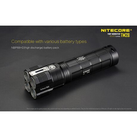 Φακός Χειρός Led Nitecore Tiny Monster TM28 - Battery Pack