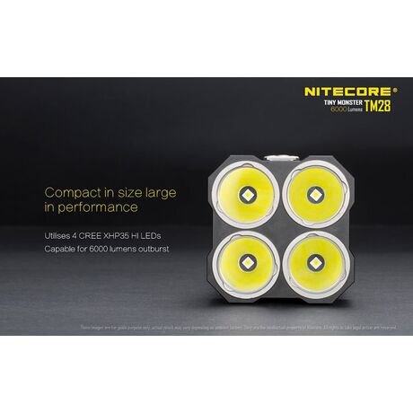 Φακός Χειρός Led Nitecore Tiny Monster TM28 - Battery Pack