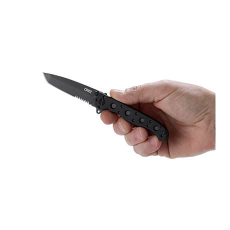 CRKT M16-10KZ TANTO BLACK W/TRIPLE POINT SERRATIONS