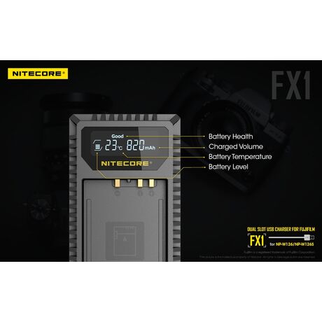 ΦΟΡΤΙΣΤΗΣ NITECORE FX1 για Fujifilm