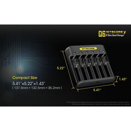 ΦΟΡΤΙΣΤΗΣ NITECORE Q6, Quick charger, 2A,24w