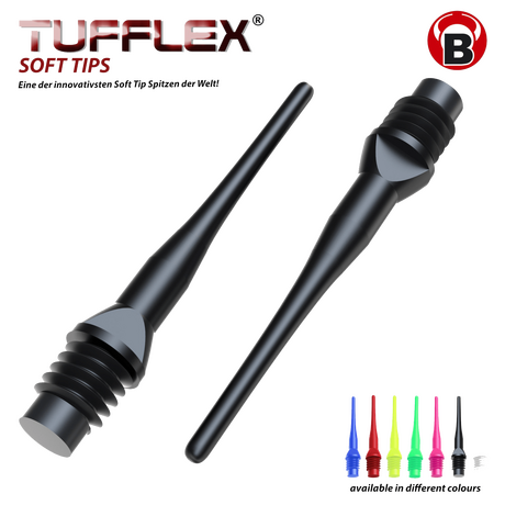 ΜΥΤΕΣ, DART, BULL'S Tufflex Soft Tips 6mm(2BA) 100 Pack