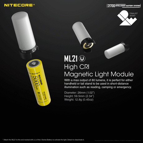 ΦΑΚΟΣ LED NITECORE ML21 Magnetic Light, Μόνο το φωτιστικό