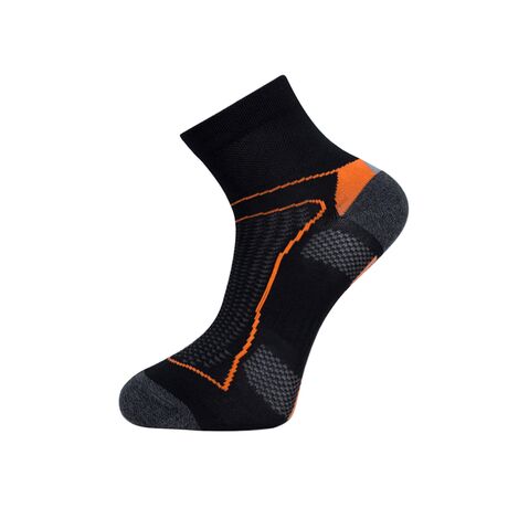 COM.CYCLING SOCKS BIK1 ΑΣΠΡΟ-ΠΟΡΤΟΚΑΛΙ S 35-38